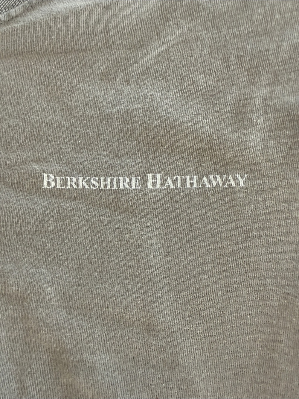 Berkshire Hathaway logo Hanes Men's XL Short Sleeve T-Shirt in Gray